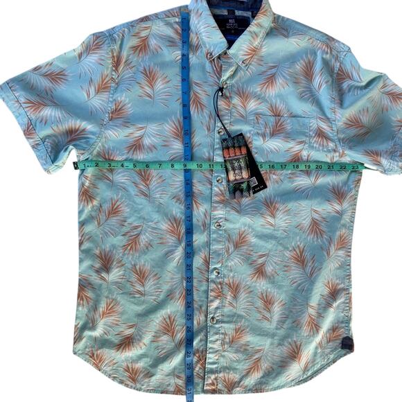 NWT Tropical Short Sleeve Button Shirt By MBS Premium Goods I Men's XL - Picture 2 of 12